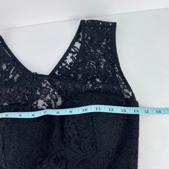 Betsy & Adam's Mermaid Gown Godet Hem Textured Floral Lace Open Back Formal 2 - Picture 16 of 16